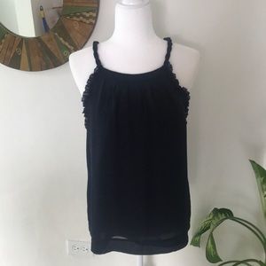 Banana Republic sleeveless top 100% silk